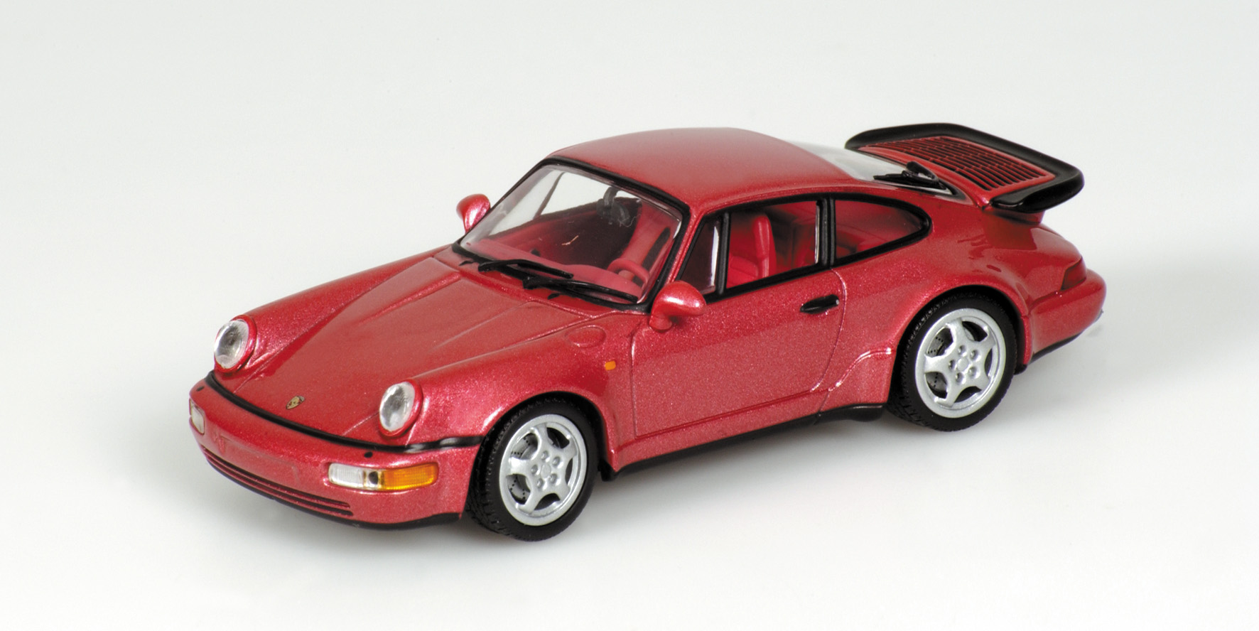 PORSCHE 911 TURBO - 1990 - RED METALLIC
