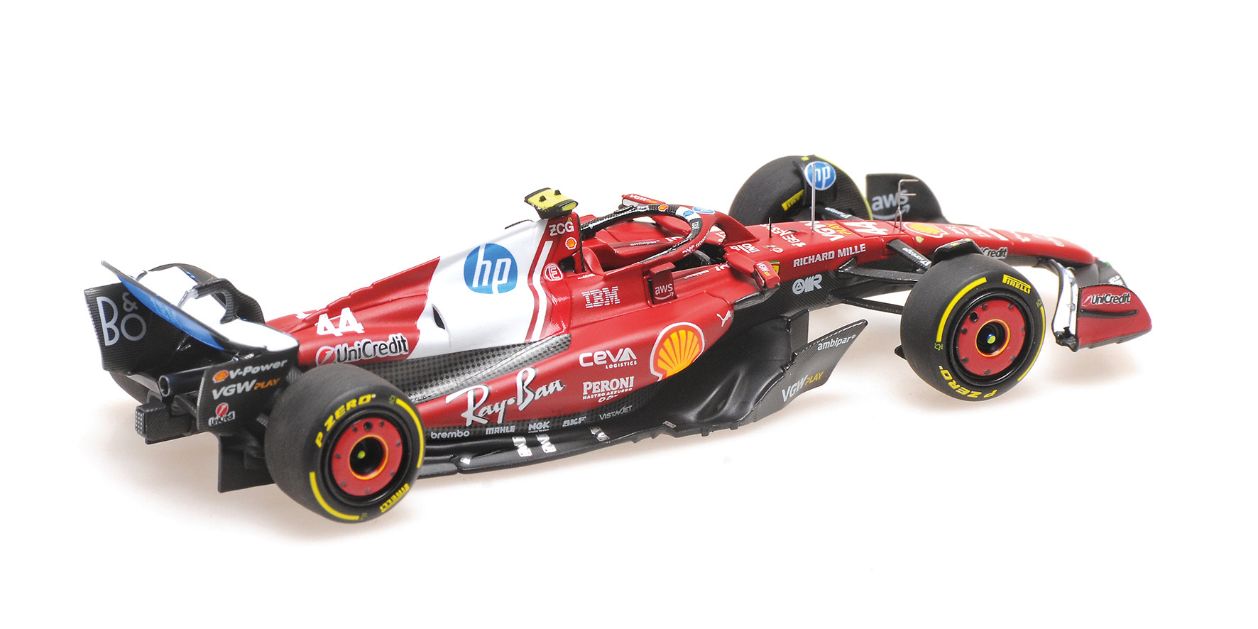FERRARI SF-25 - LEWIS HAMILTON - WINNER SPRINT CHINA GP 2025 W/DRIVER FIGURINE