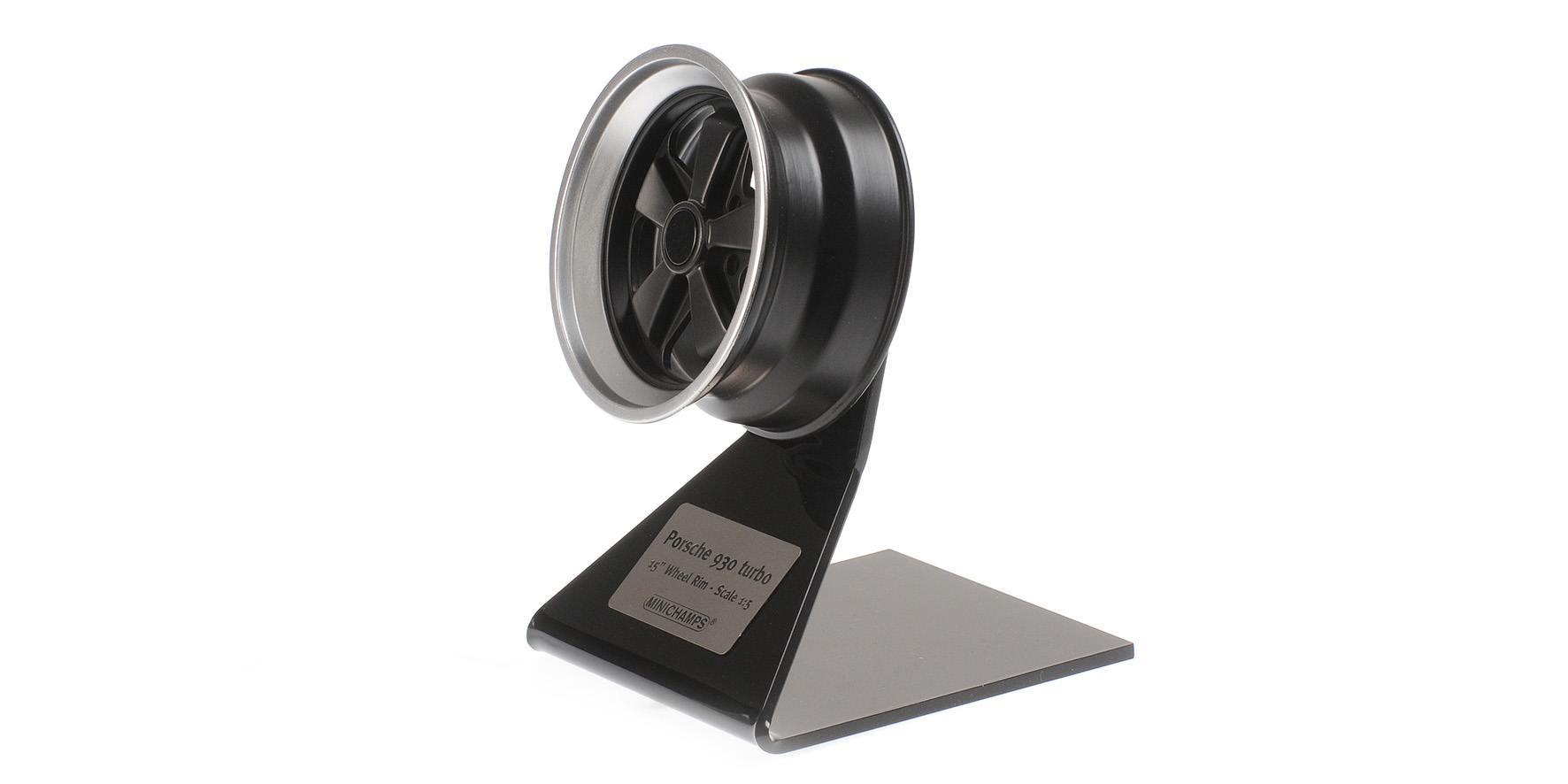 PORSCHE 930 TURBO WHEEL - 1976 - BLACK-SILVER