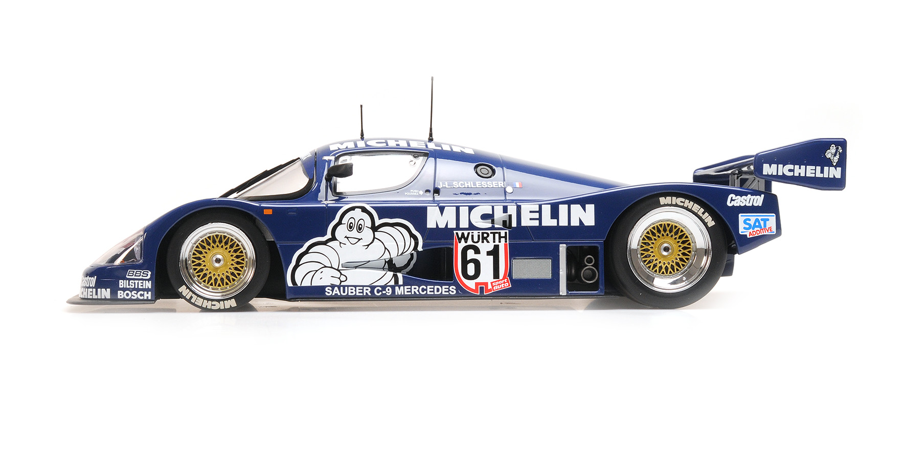 SAUBER MERCEDES C9 - JEAN-LOUIS SCHLESSER - WINNER ADAC SUPERSPRINT 1987