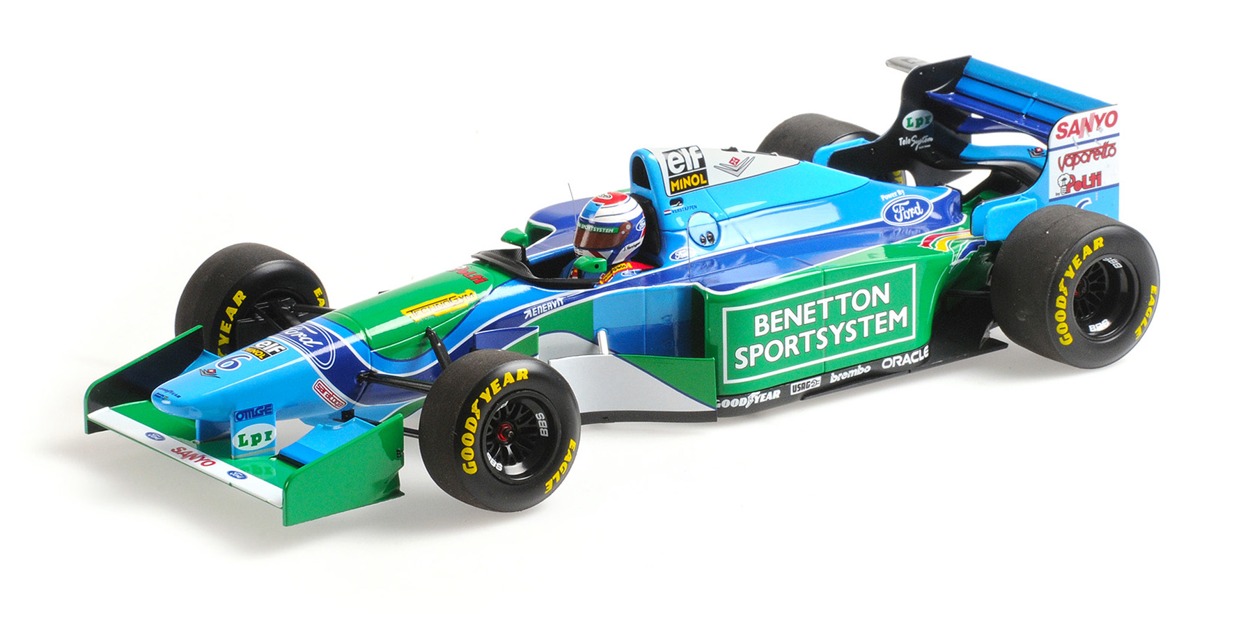 BENETTON FORD B194 - JOS VERSTAPPEN - 3RD PLACE HUNGARIAN GP 1994