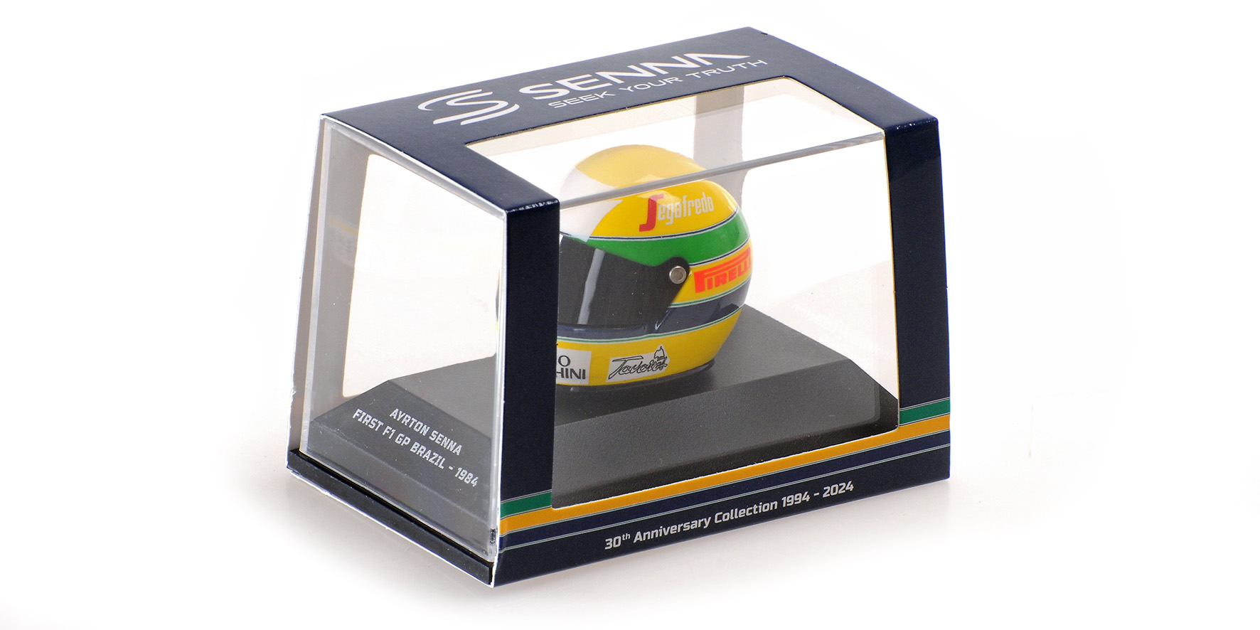 HELMET - AYRTON SENNA - FIRST F1 GP BRAZIL - 1984