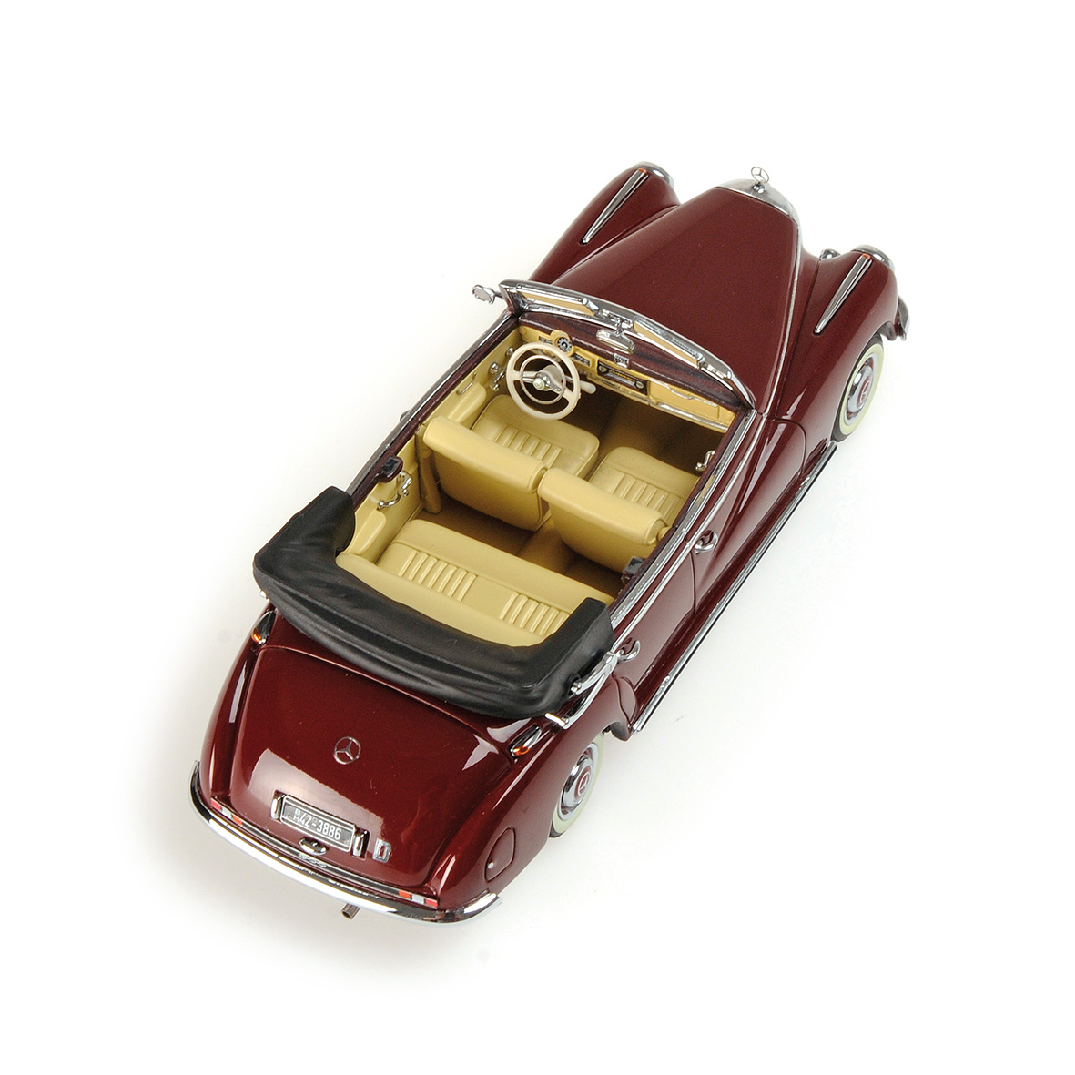 MERCEDES-BENZ 300 CABRIOLET (W186) - 1952 - DARK RED