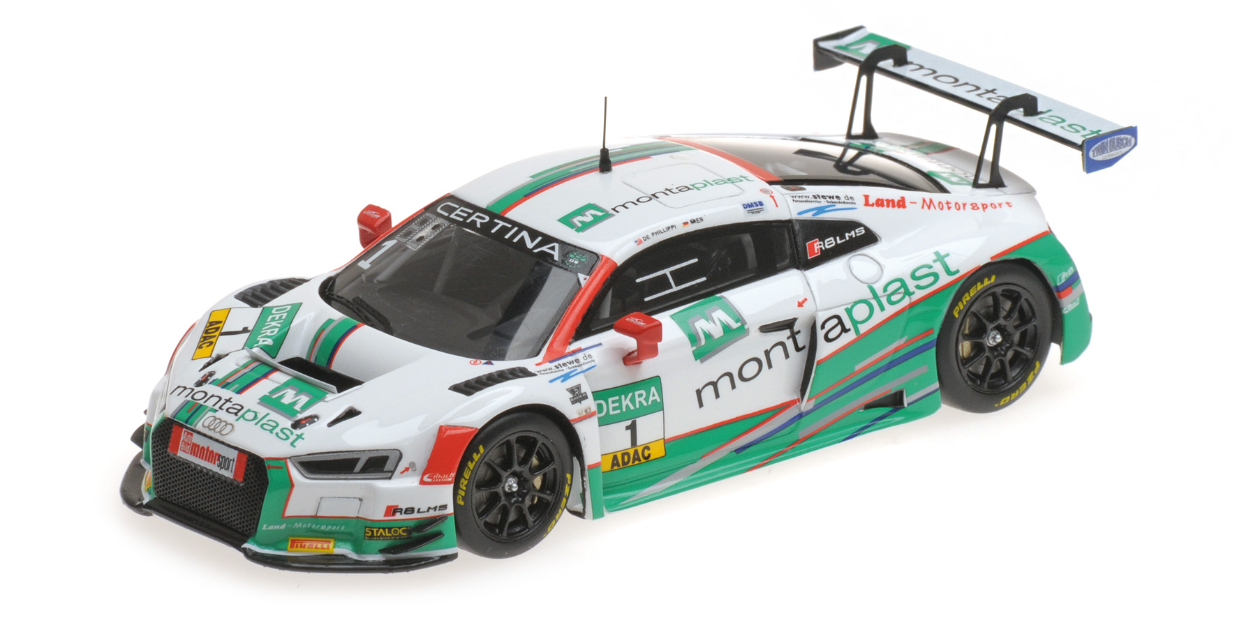 AUDI R8 LMS - MONTAPLAST BY LAND MOTORSPORT - DE PHILLIPPI/MIES - ADAC GT MASTERS 2017