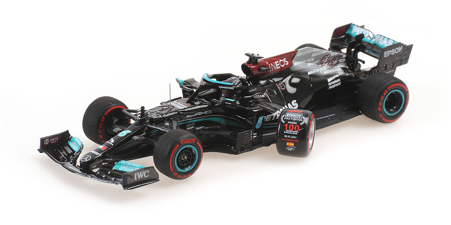 MERCEDES-AMG PETRONAS FORMULA ONE TEAM W12 E PERFORMANCE - HAMILTON - 100TH POLE - SPANISH GP 2021
