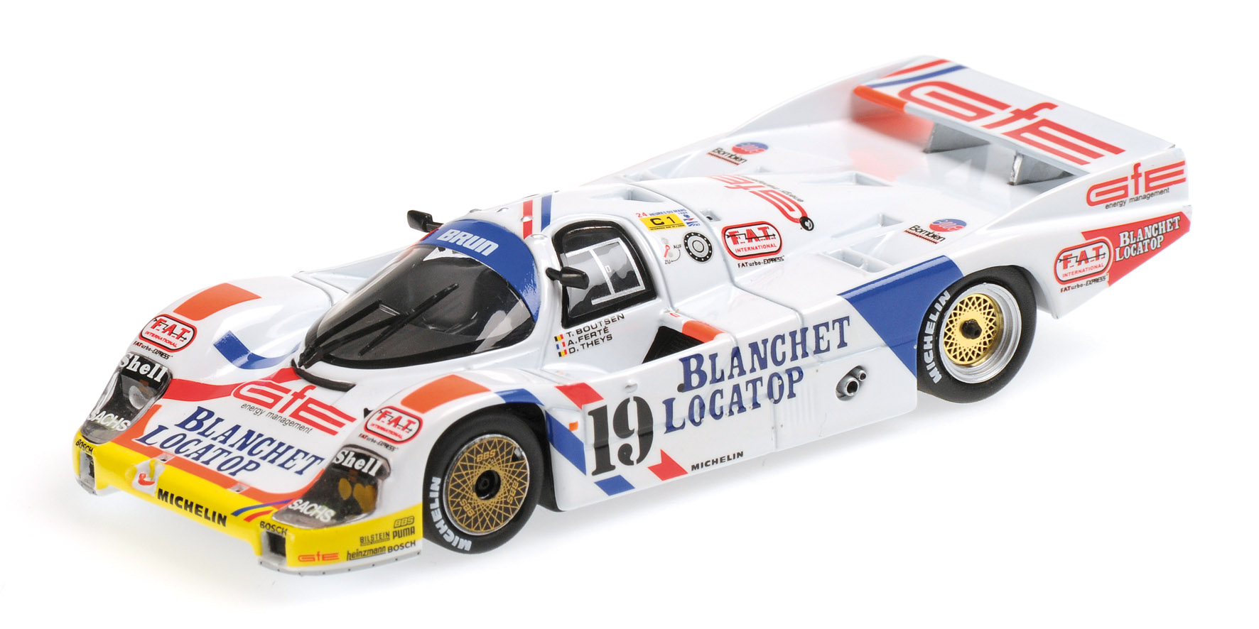 PORSCHE 956L 'BLANCHET LOCATOP' - TEAM BRUN MOTORSPORT - BOUTSEN/THEYS/FERTE - 24H LE MANS 1986