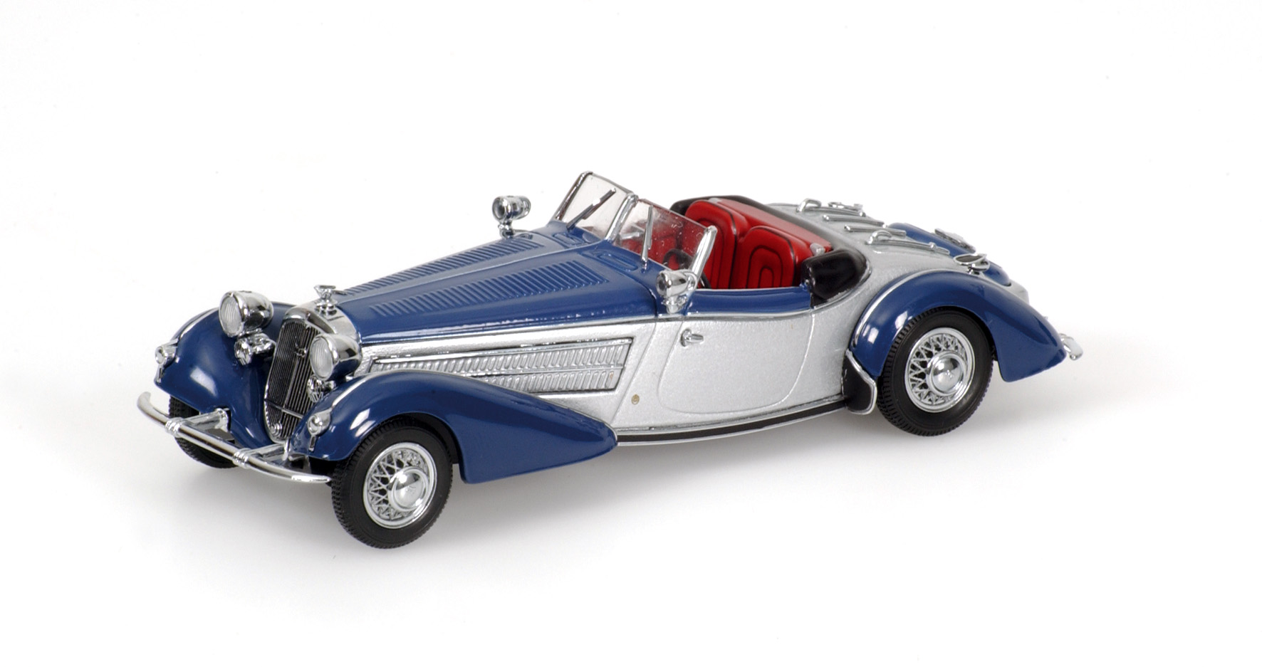 HORCH 855 SPECIAL-ROADSTER - 1938 - SILVER/BLUE