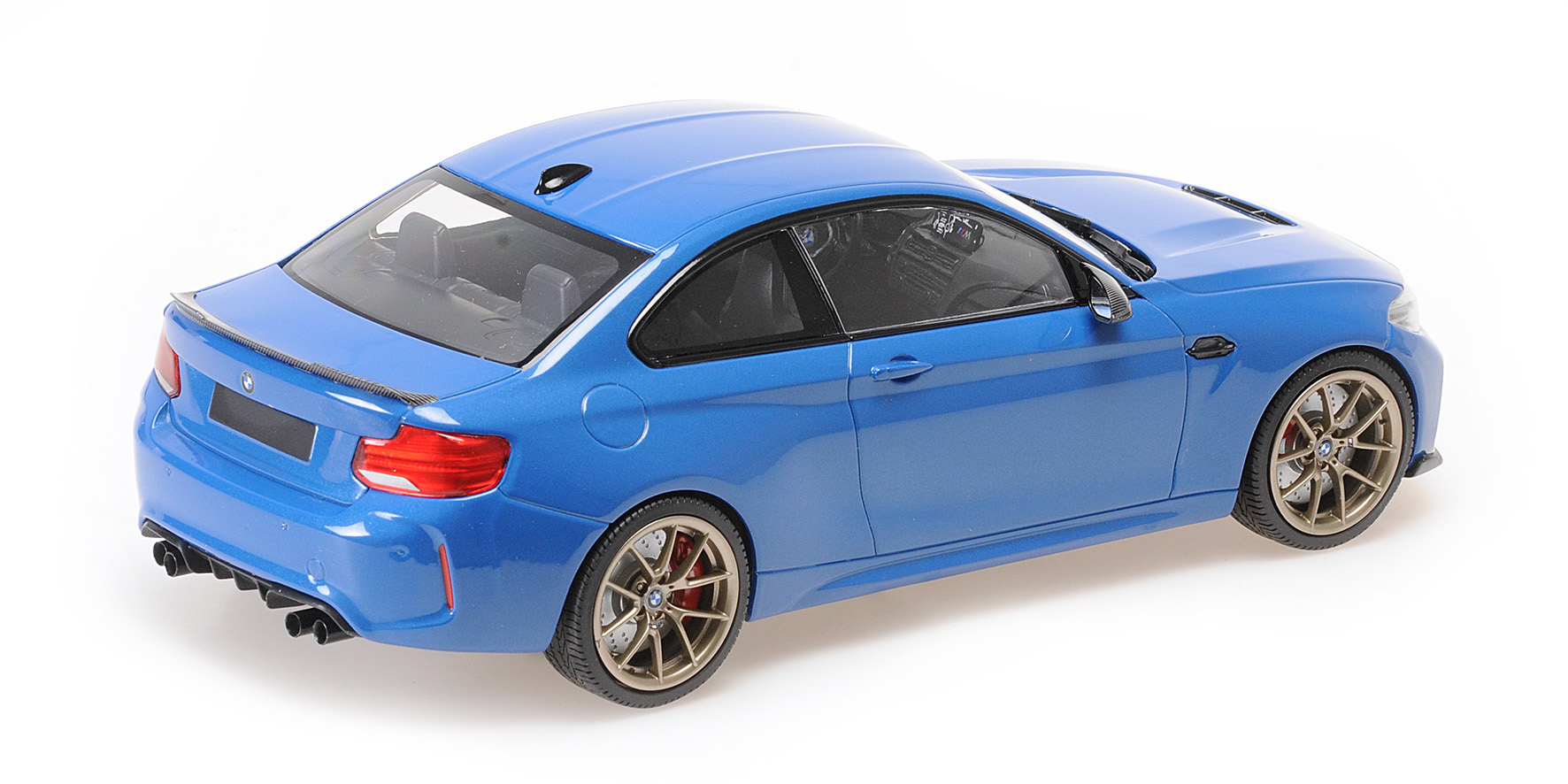 BMW M2 CS - 2020 - BLUE METALLIC W/GOLD WHEELS