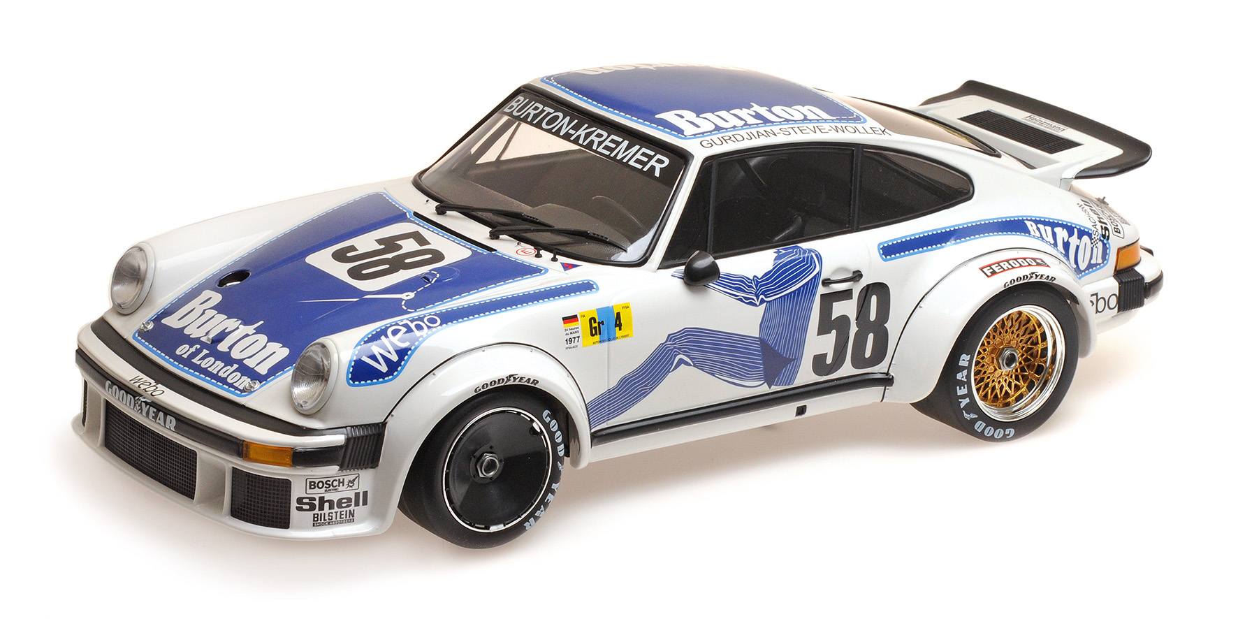 PORSCHE 934 - PORSCHE KREMER RACING - WOLLEK/GURDJIAN/'STEVE' - WINNERS GR.4 24H LE MANS 1977