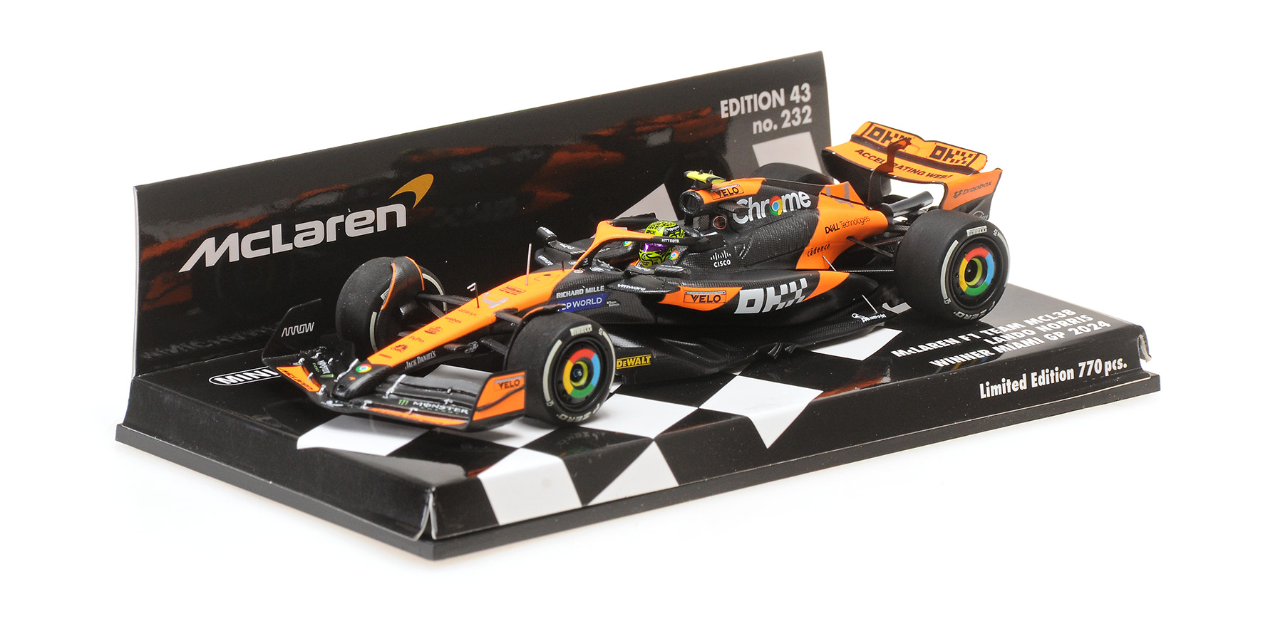 MCLAREN FORMULA 1 TEAM MCL38 - LANDO NORRIS - WINNER MIAMI GP  2024