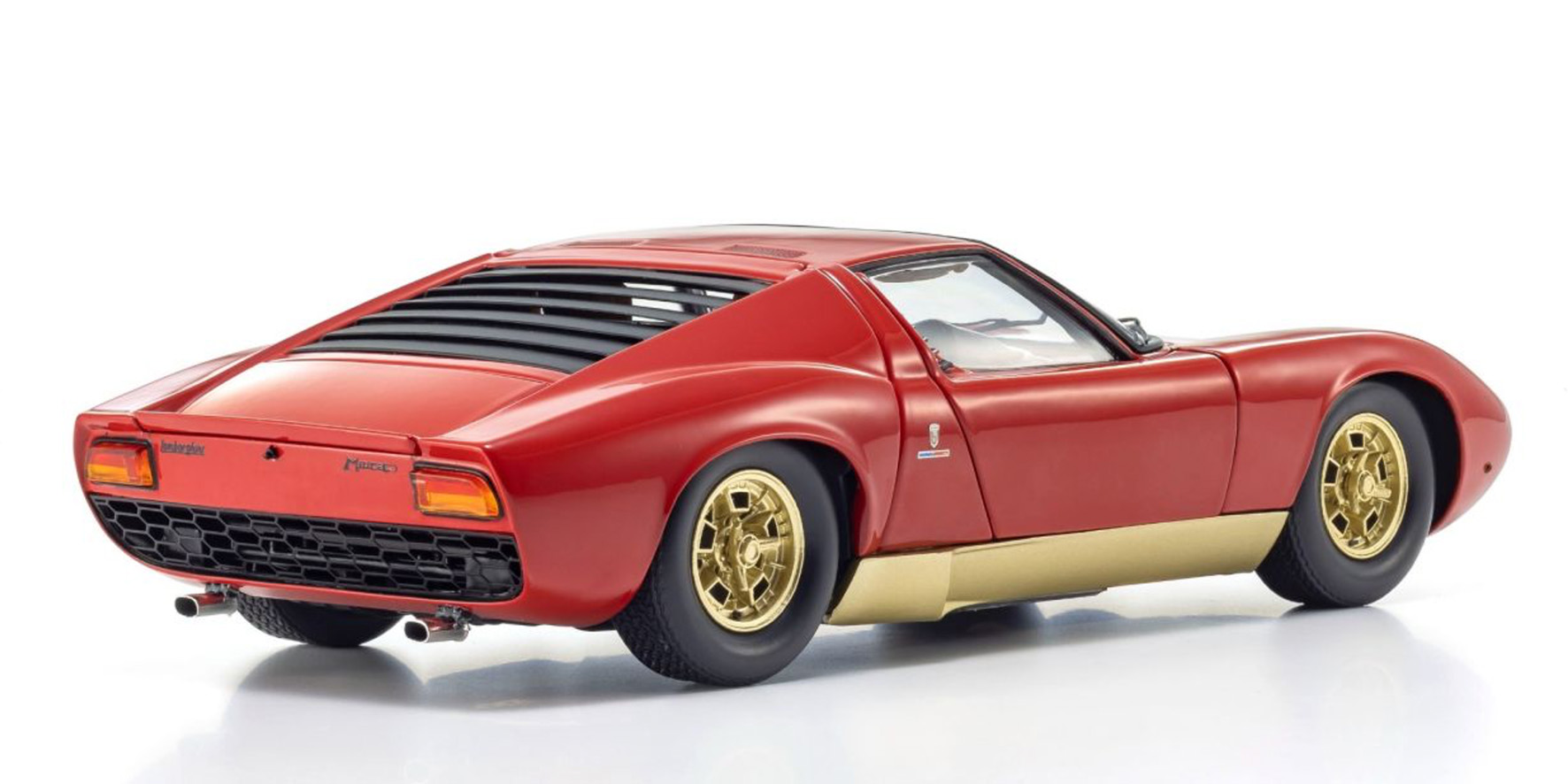 LAMBORGHINI MIURA P400 - RED/GOLD - (08314R)