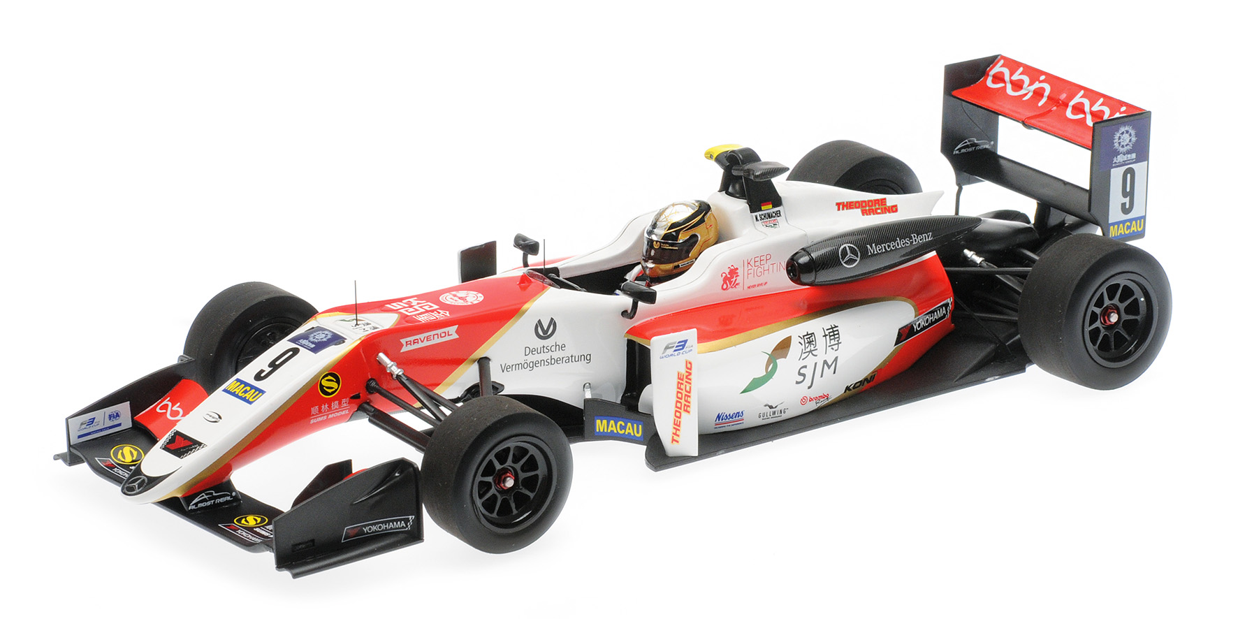 DALLARA MERCEDES F317 - PREMA THEODORE RACING - MICK SCHUMACHER - MACAU GP 2018