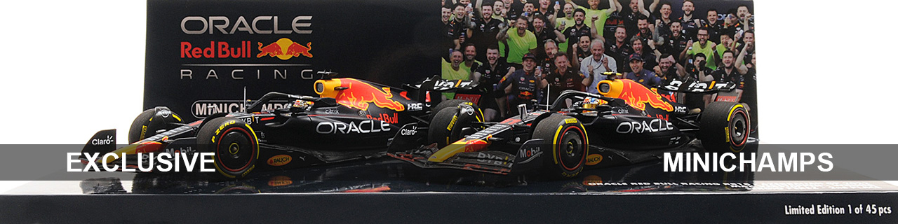 2-CAR SET - ORACLE RED BULL RACING RB18 - 1-2 FINISH VERSTAPPEN/PÉREZ - AZERBAIJAN GP 2022 - EXC. MC