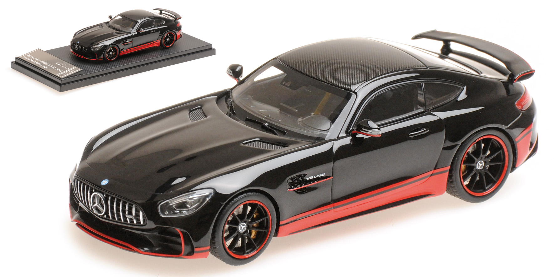 MERCEDES-AMG GT R - GLOSSY BLACK W/ RED STRIPE