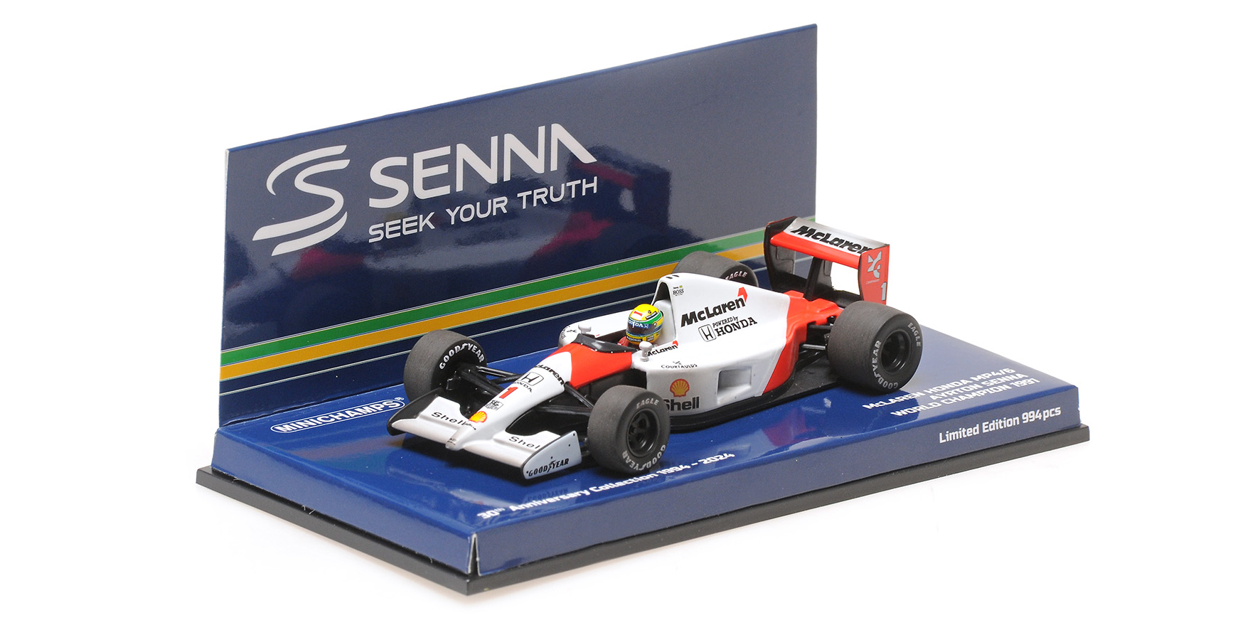MCLAREN HONDA MP4/6 - AYRTON SENNA - WORLD CHAMPION 1991 - DIRTY VERSION