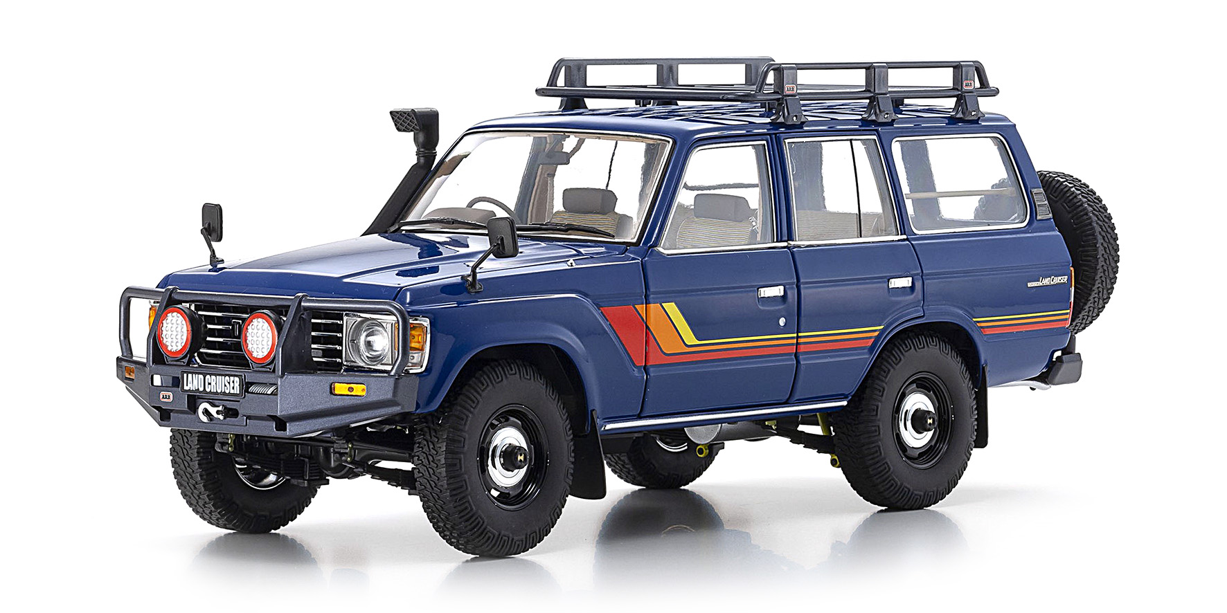 TOYOTA LAND CRUISER 60 - BLUE - W/ROOF RACK + (08956XBL)