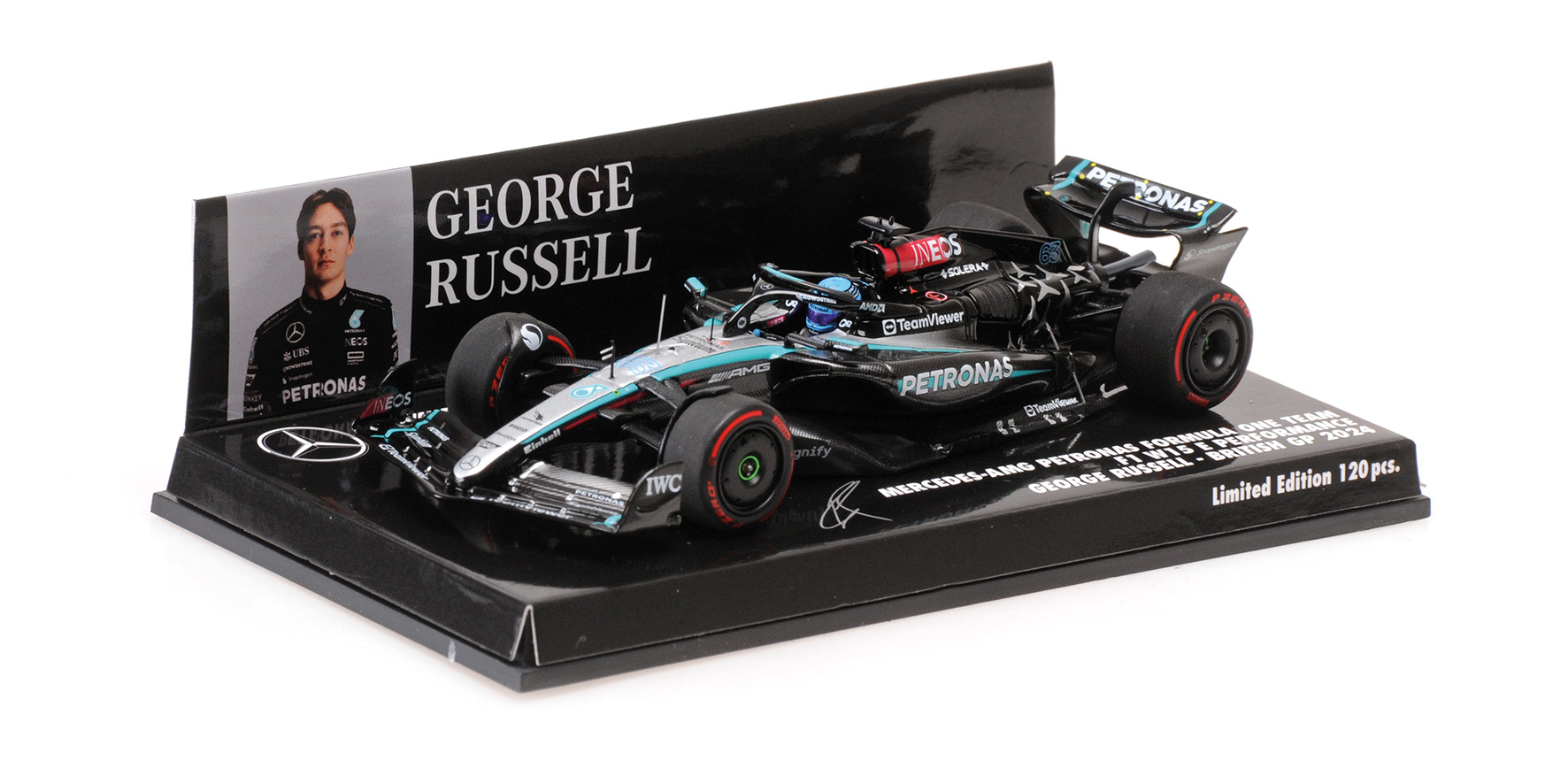 MERCEDES-AMG PETRONAS FORMULA ONE TEAM F1 W15 E PERFORMANCE - GEORGE RUSSELL - BRITISH GP 2024