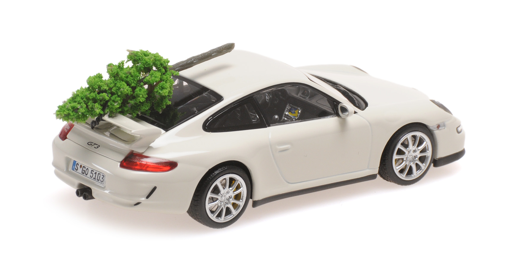 PORSCHE 911 GT3 - 2006 - WHITE + CHRISTMAS TREE - CHRISTMAS 2024