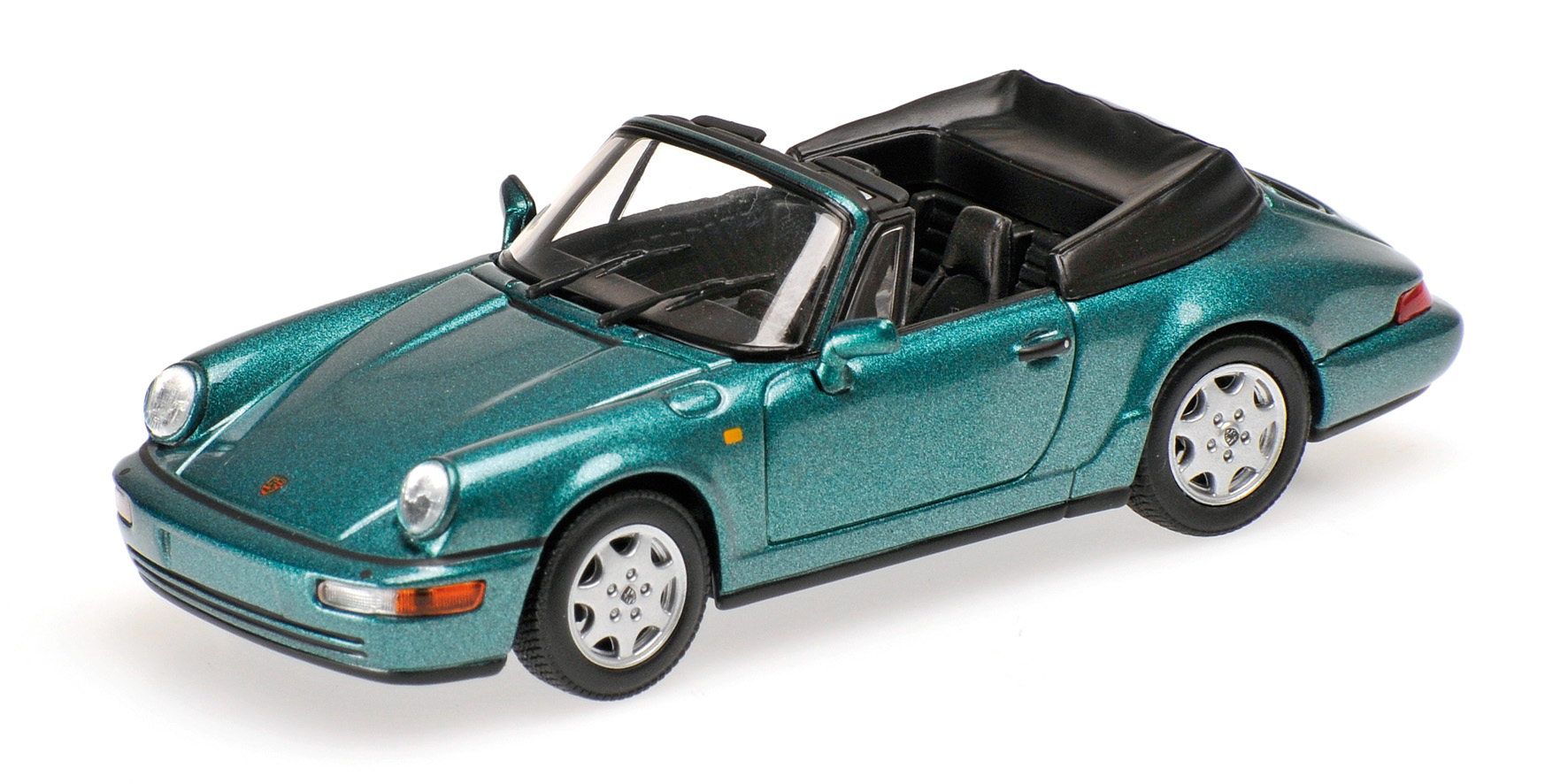 PORSCHE 911 CARRERA 2 CABRIOLET - 1990 - TURQUOISE