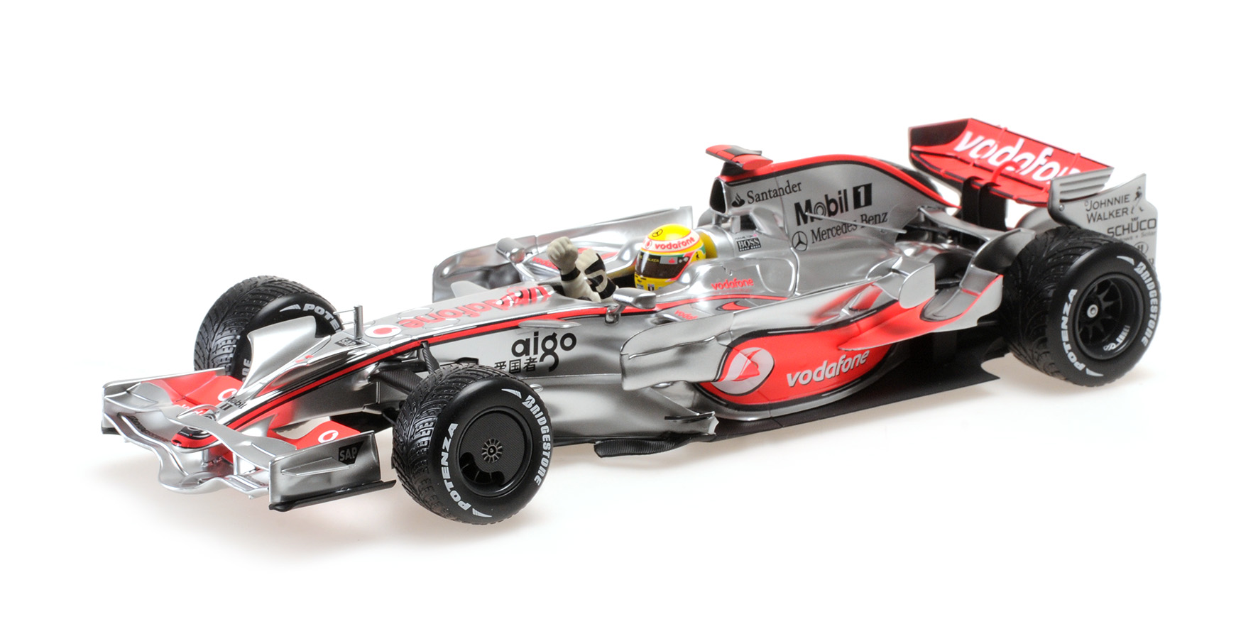 VODAFONE MCLAREN MERCEDES - MP4/23 - LEWIS HAMILTON - WORLD CHAMPION 2008 - BRAZIL GP