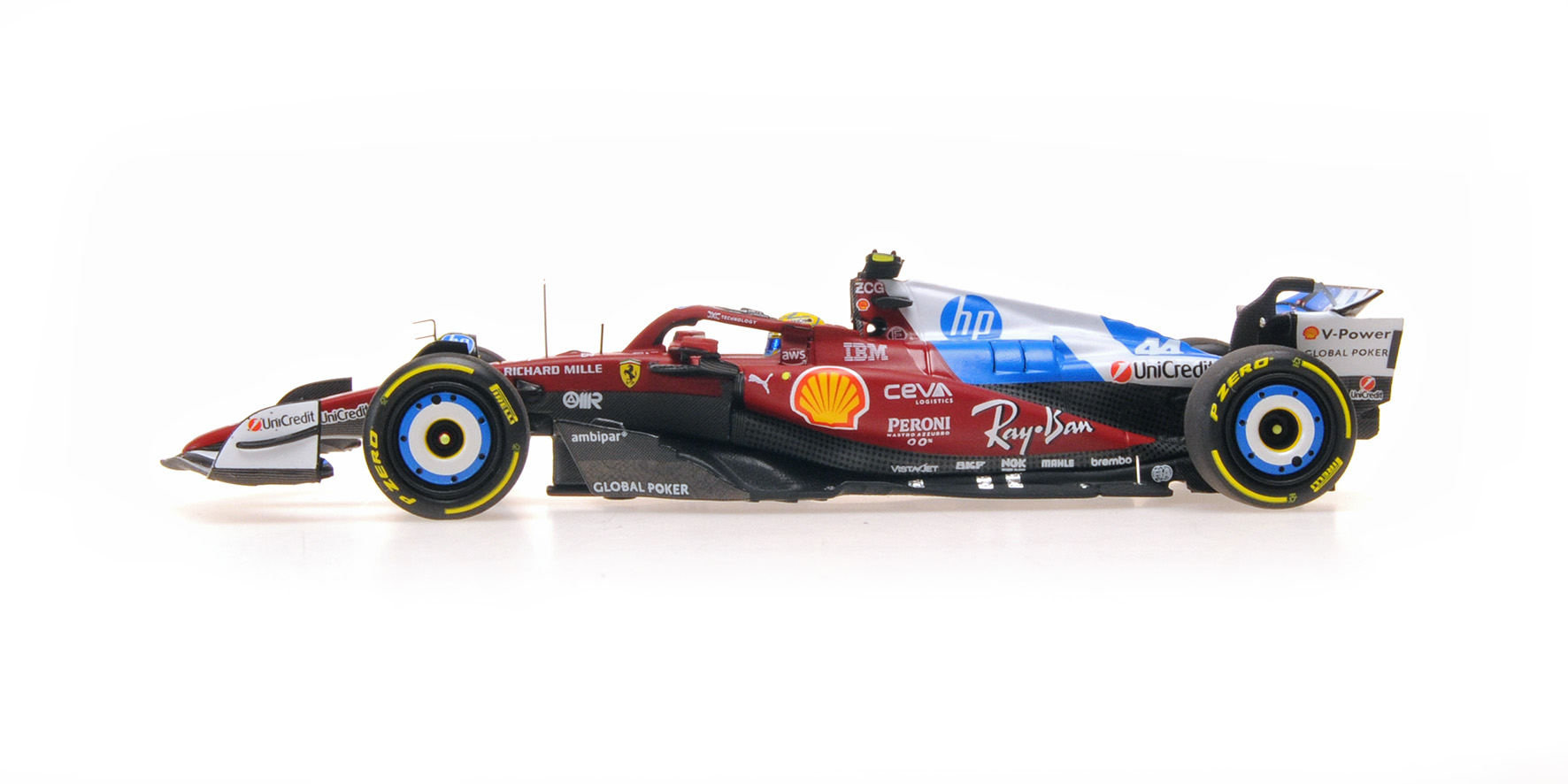 FERRARI SF-25 - LEWIS HAMILTON - MIAMI GP 2025 W/DRIVER FIGURINE
