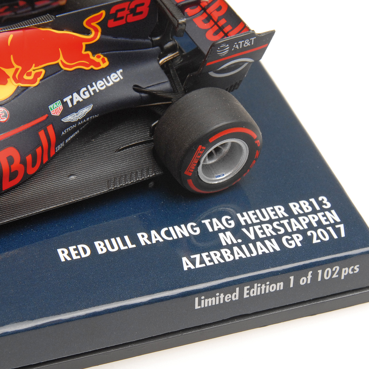 RED BULL RACING TAG-HEUER RB13 - MAX VERSTAPPEN - AZERBAIJAN GP 2017 - EXCLUSIVE FOR MINICHAMPS.DE