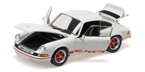 PORSCHE 911 CARRERA RS - 1972 - WHITE W RED DECOR