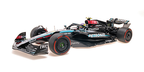 MERCEDES-AMG PETRONAS FORMULA ONE TEAM F1 W15 E PERFORMANCE - LEWIS HAMILTON - LAST RACE MERCEDES GP - ABU DHABI GP 2024 W/FIGURINE