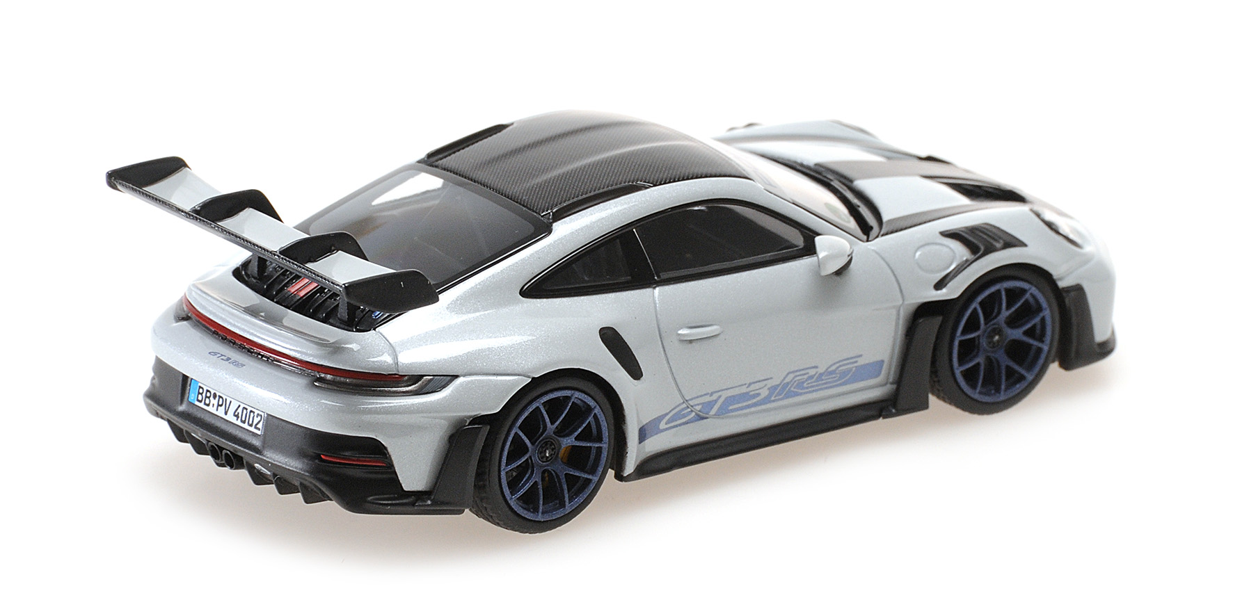 PORSCHE 911 (992) GT3RS - 2022 - GREY METALLIC W/ WP BLUE WHEELS