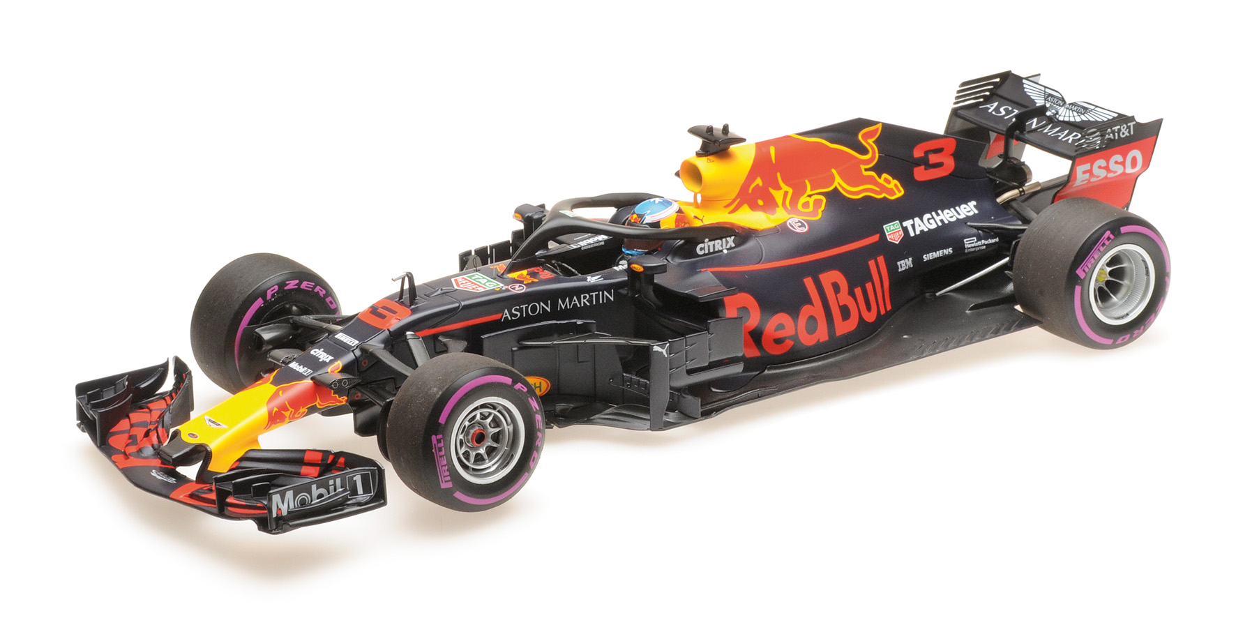 ASTON MARTIN RED BULL RACING TAG-HEUER RB14 - DANIEL RICCIARDO - WINNER MONACO GP 2018