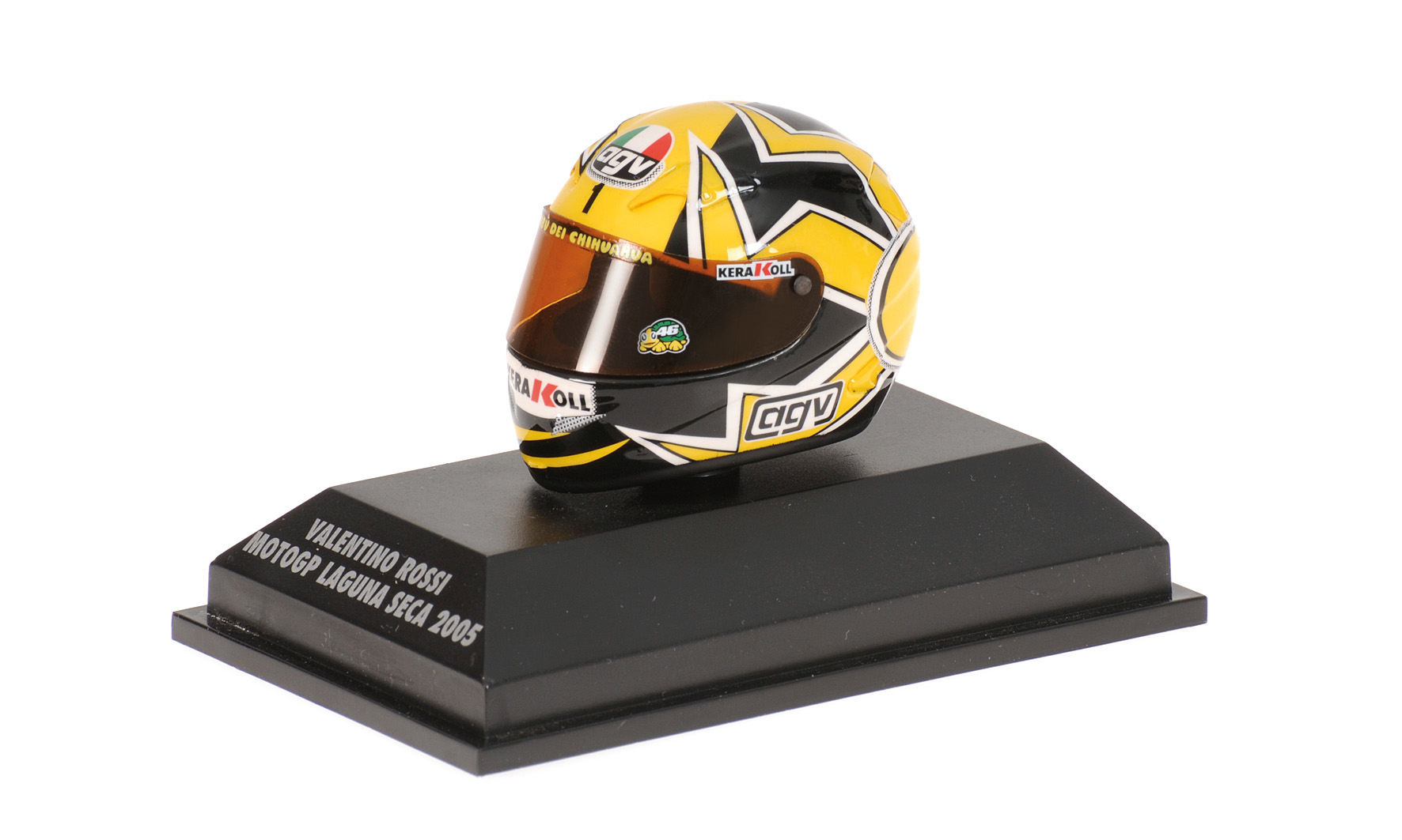 AGV HELMET - VALENTINO ROSSI - WORLD CHAMPION MOTOGP LAGUNA SECA 2005