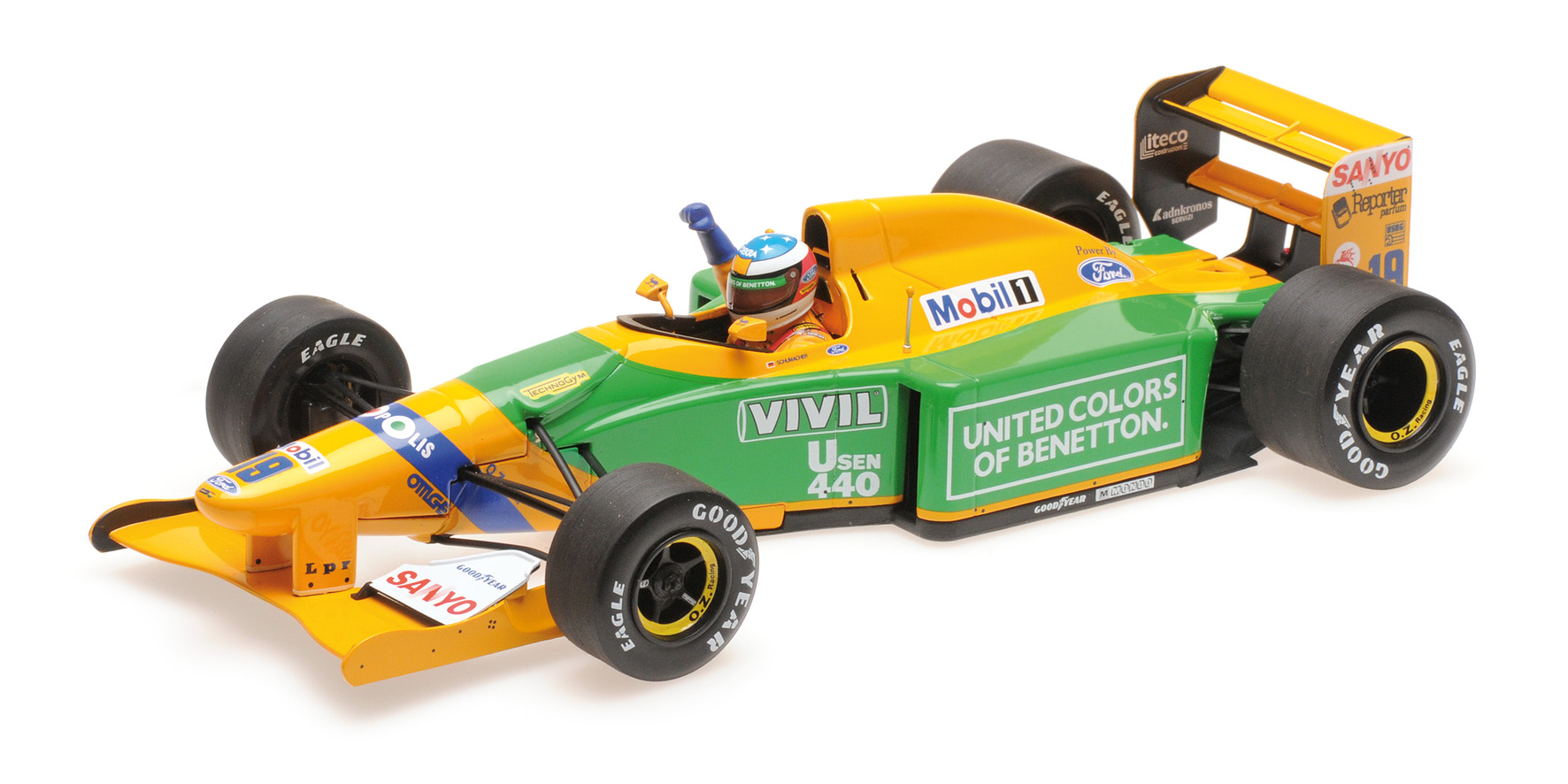 BENETTON FORD B192 - MICHAEL SCHUMACHER - 1ST GP VICTORY SPA 1992