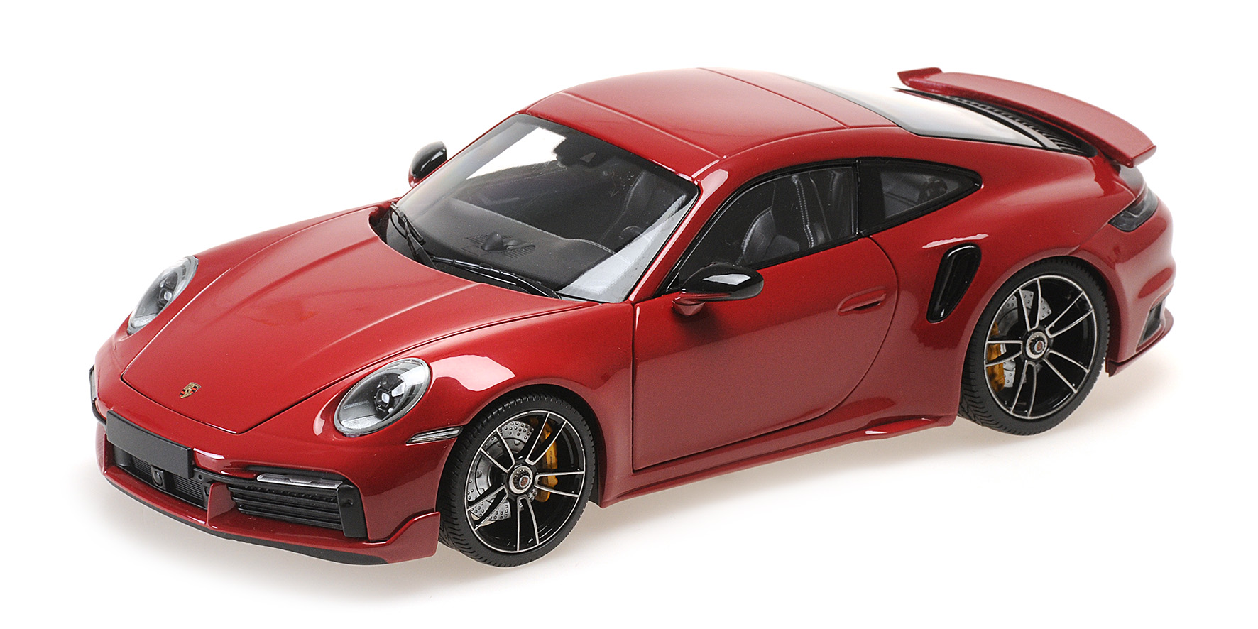 PORSCHE 911 (992) TURBO S COUPE SPORT DESIGN - 2021 - RED