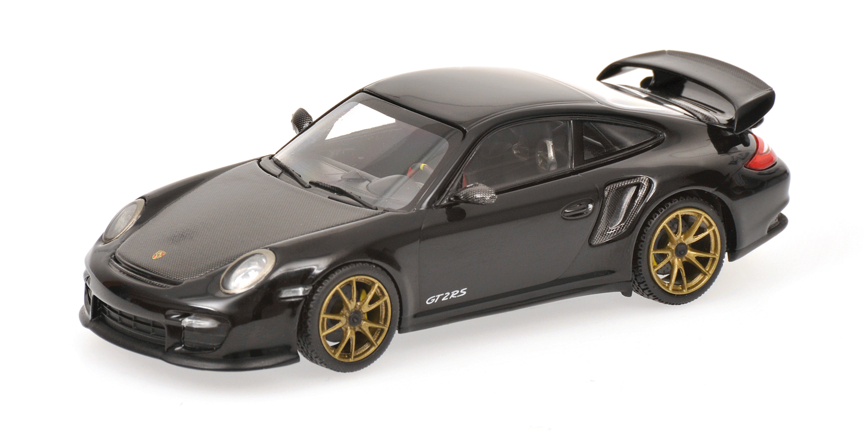 PORSCHE 911 (997 II) GT2 RS - 2010 - BLACK W/ GOLD WHEELS