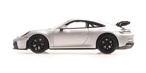 PORSCHE 911 (992) GT3 - 2020 - SILVER METALLIC W BLACK WHEELS - EXCL. MINICHAMPS.DE