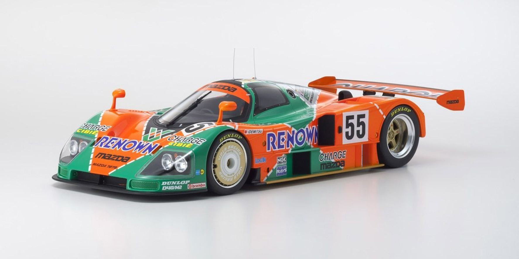 MAZDA 787B # 55 - 24H LE MANS WINNER 1991 - WEIDLER/HERBERT/GACHOT (KSR08665A-B)