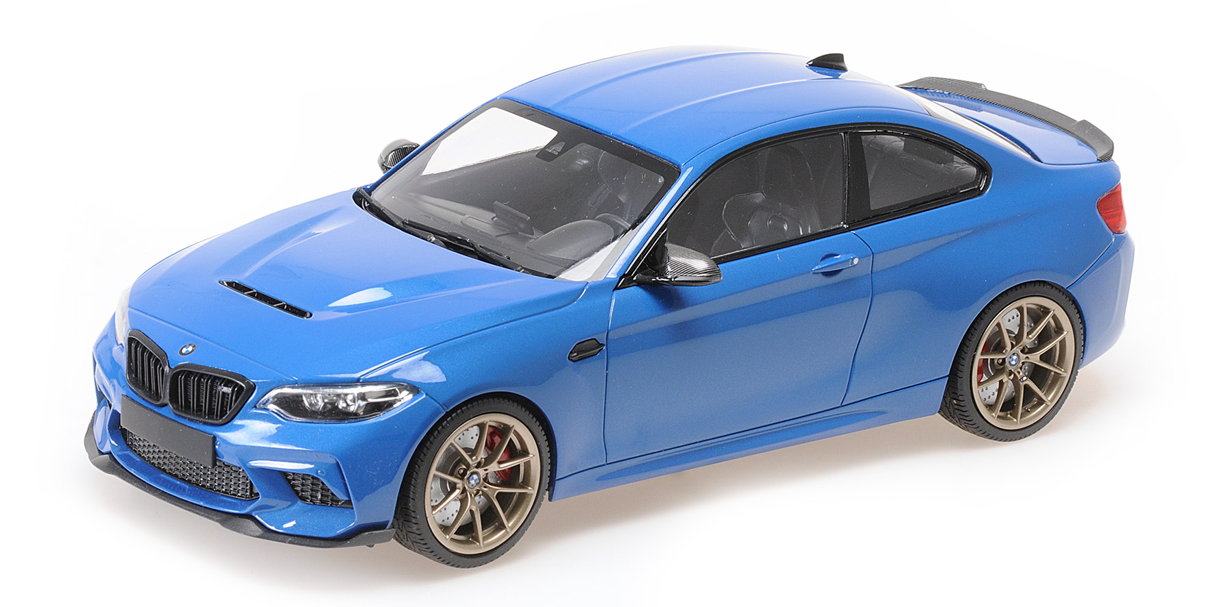 BMW M2 CS - 2020 - BLUE METALLIC W/GOLD WHEELS