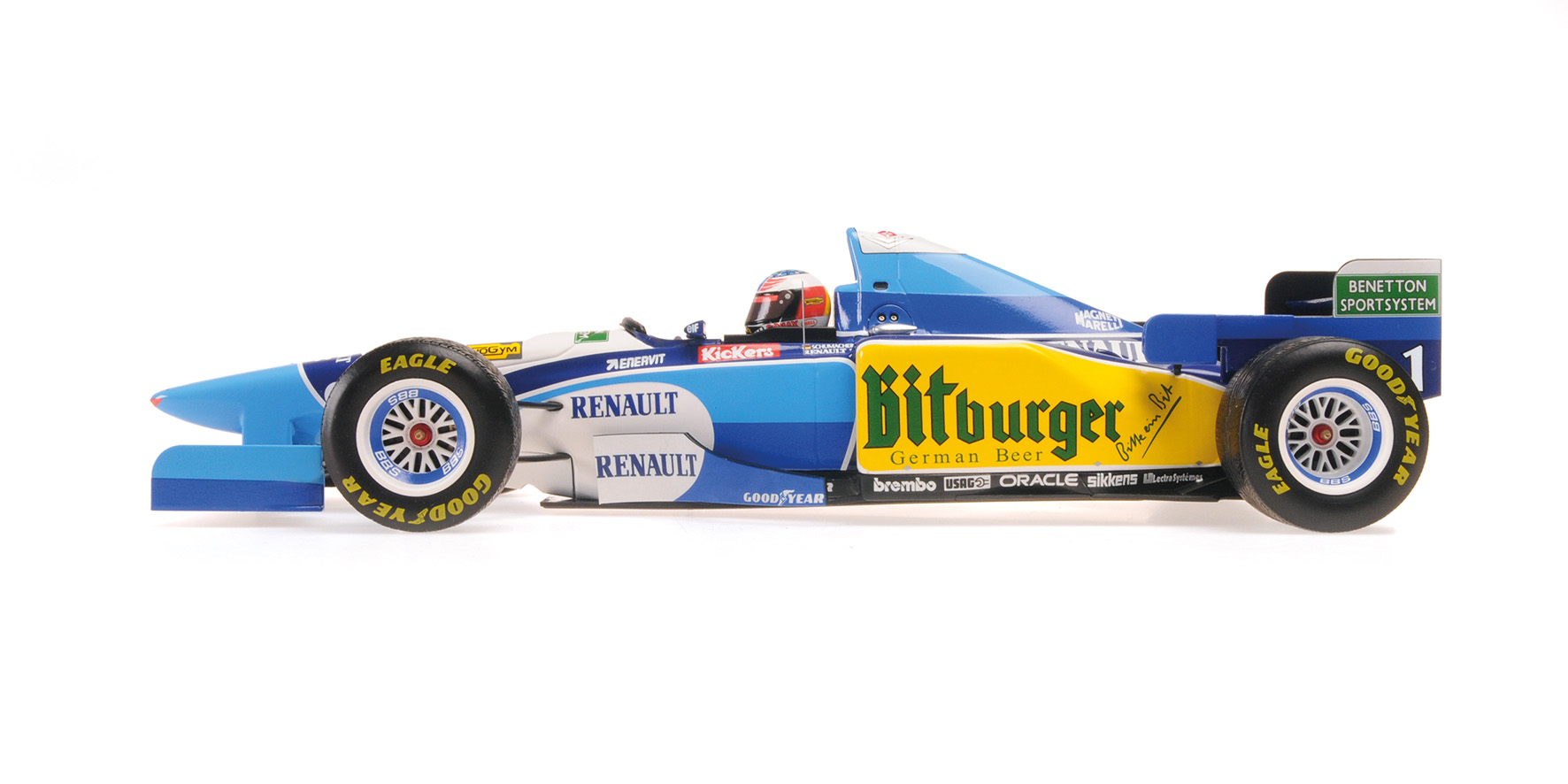 BENETTON RENAULT B195 - MICHAEL SCHUMACHER - WINNER JAPANESE GP 1995 W/RAIN TYRES