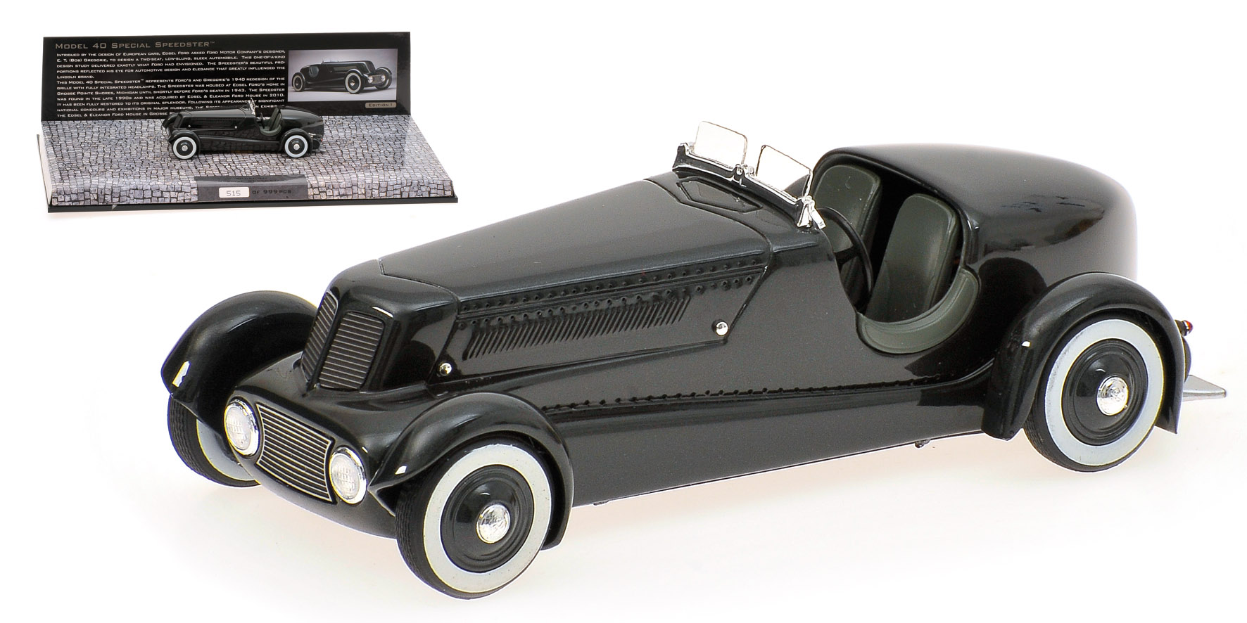 FORD EDSEL ROADSTER - 1934 - PEARL ESSENCE GUN METALLIC DARK GREY