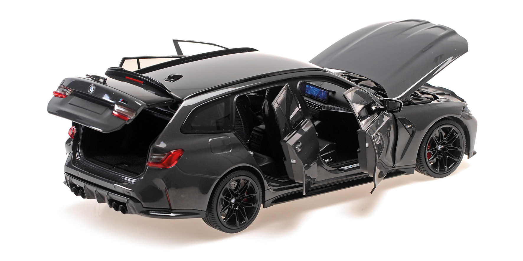 BMW M3 TOURING - 2024 - DRAVITGREY METALLIC W BLACK WHEELS AND BLACK INTERIOR