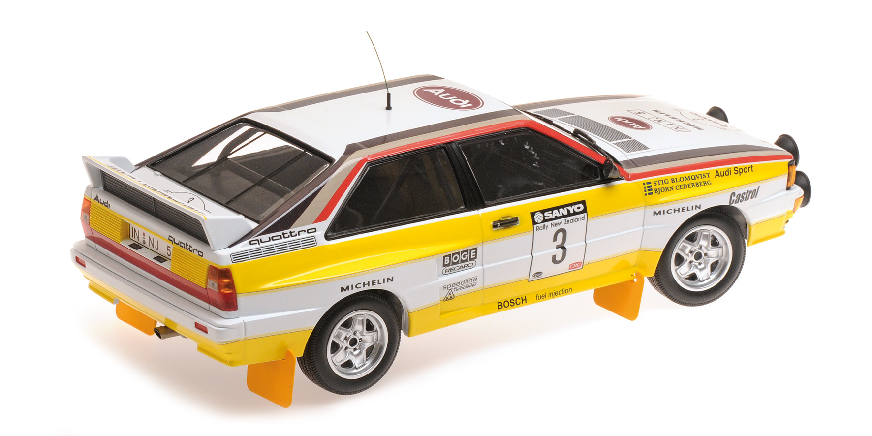 AUDI QUATTRO A2 - AUDI SPORT - BLOMQVIST/CEDERBERG - WINNERS SANYO RALLY OF NEW ZEALAND 1984