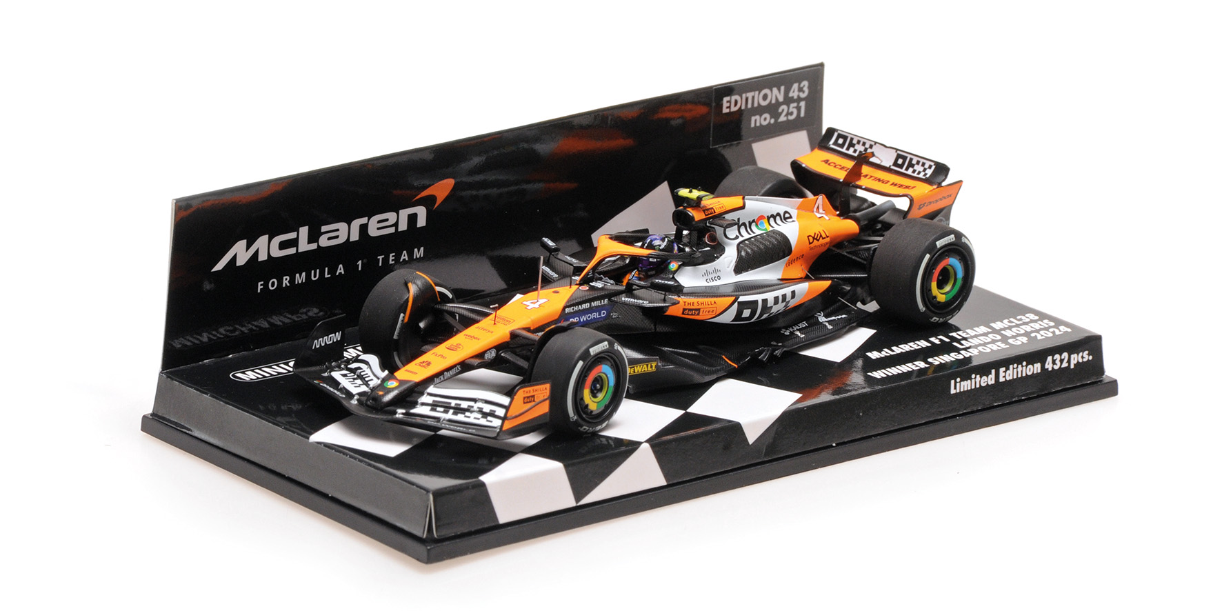 MCLAREN FORMULA 1 TEAM MCL38 - LANDO NORRIS - WINNER SINGAPORE GP  2024