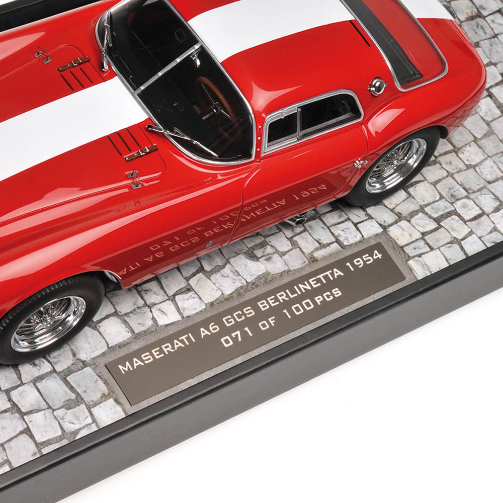 MASERATI A6GCS - 1954 - RED / WITH WHITE STRIPE