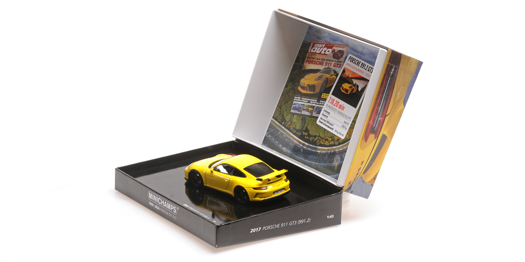 PORSCHE 911 GT3 - 2017 - YELLOW - SPORT AUTO