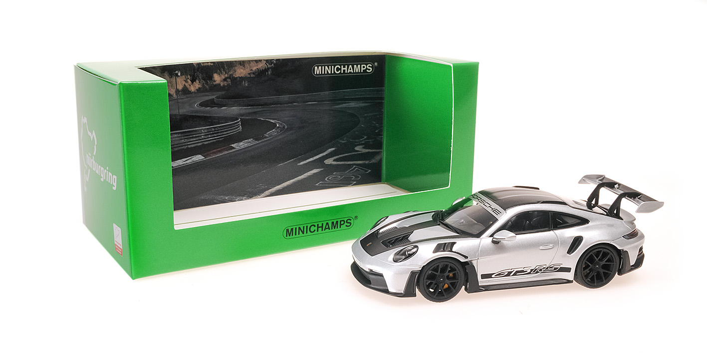 PORSCHE 911 (992) GT3RS - 2022 - SILVER W/ WP BLACK WHEELS