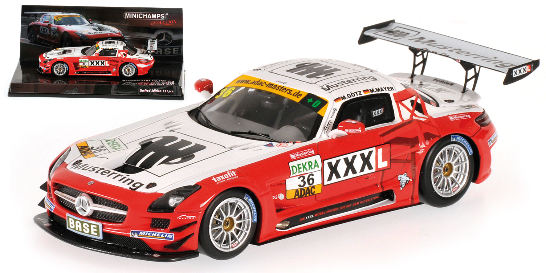 MERCEDES-BENZ SLS AMG GT3 - MS RACING - GÖTZ/MAYER - ADAC GT MASTERS 2011