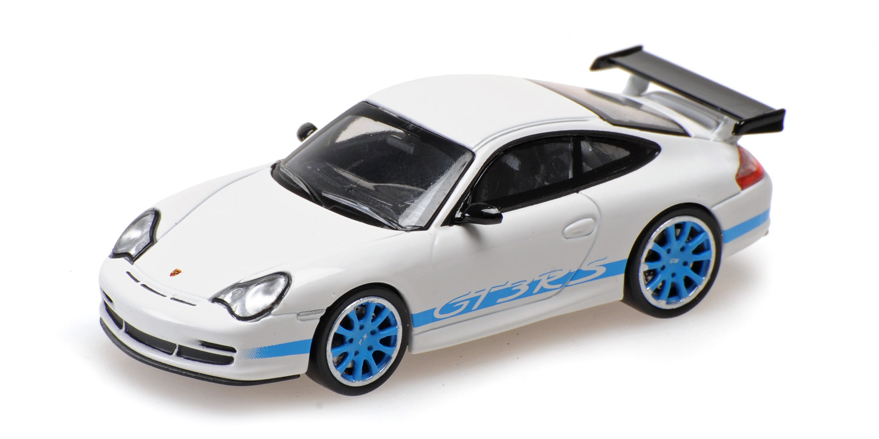 PORSCHE 911 GT3 RS - 2002 - WHITE W/BLUE STRIPES