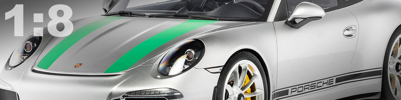 PORSCHE 911 (991.1) R - 2016 - SILBER GRÜNES DEKOR (99)