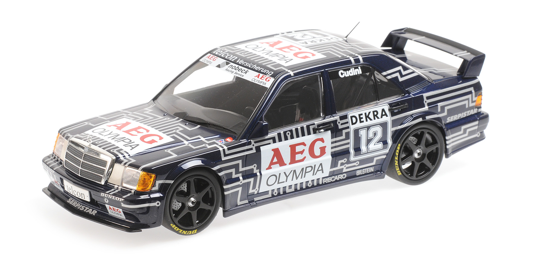 MERCEDES-BENZ 190E 2.5-16 EVO 1 - TEAM SNOBECK-MERCEDES - ALAIN CUDINI - DTM 1989