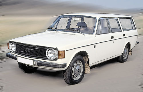 VOLVO 144 BREAK - 1973 - WHITE